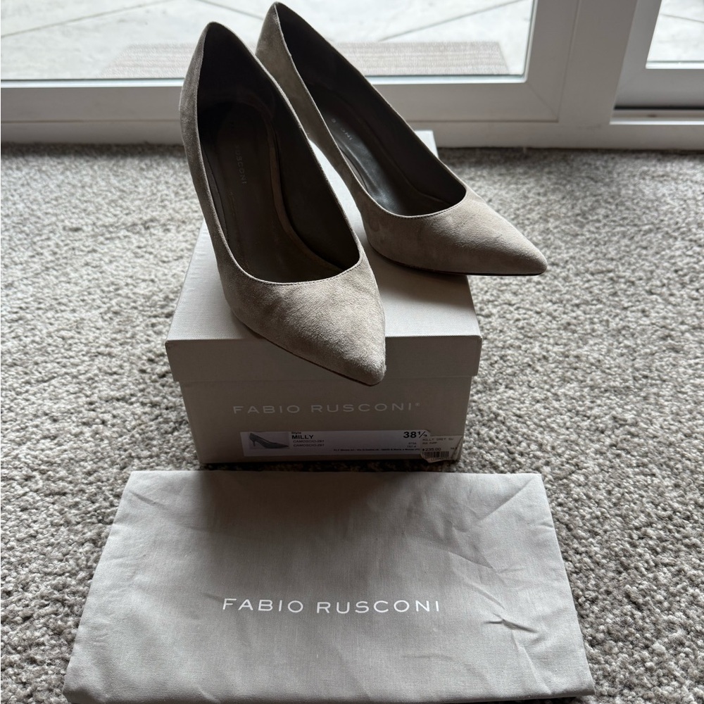 Fabio Rusconi Grey Suede Heels